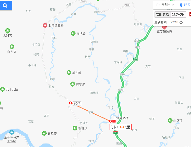 3: 北陀镇民福村能不能修一条二级或者三级路去富罗镇三合村高速公路