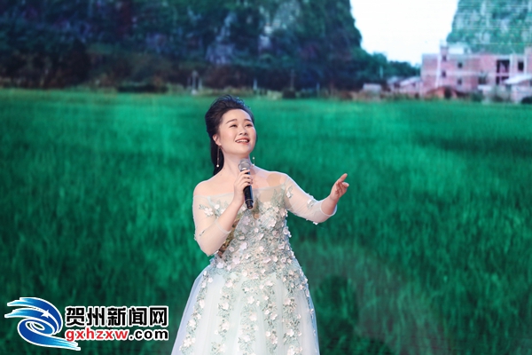 我市青年歌手周彬独唱《梦里橙花》.